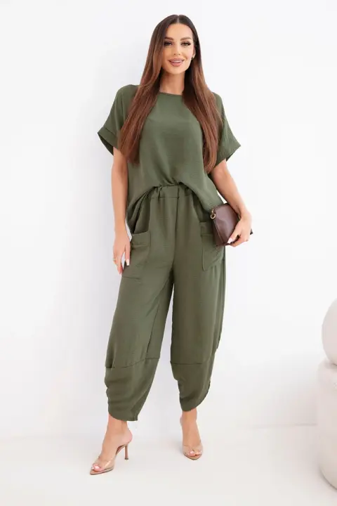 Komplet Camila – Světlé khaki