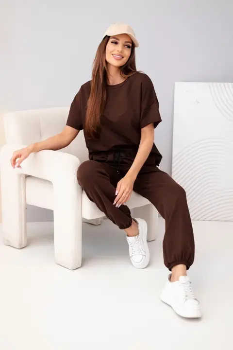 Komplet Monica – Hnědá