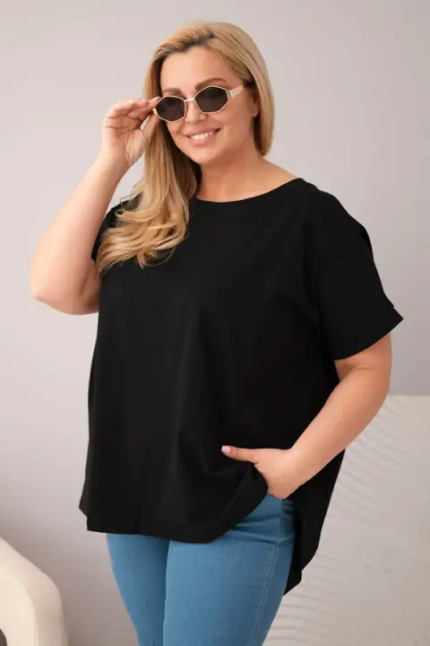 Plus size tričko Inna – Černá