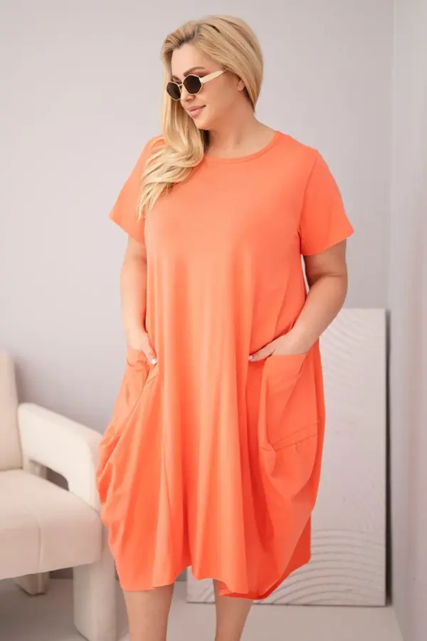 Plus size šaty Ivana – Raspberry
