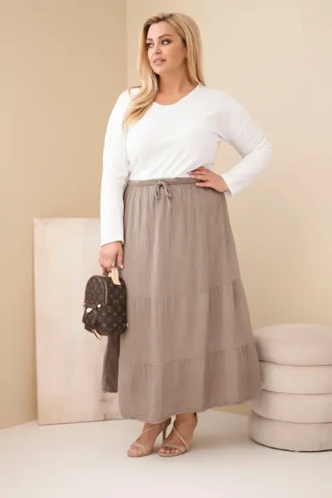 Mušelínová plus size sukně Heidi – Fango