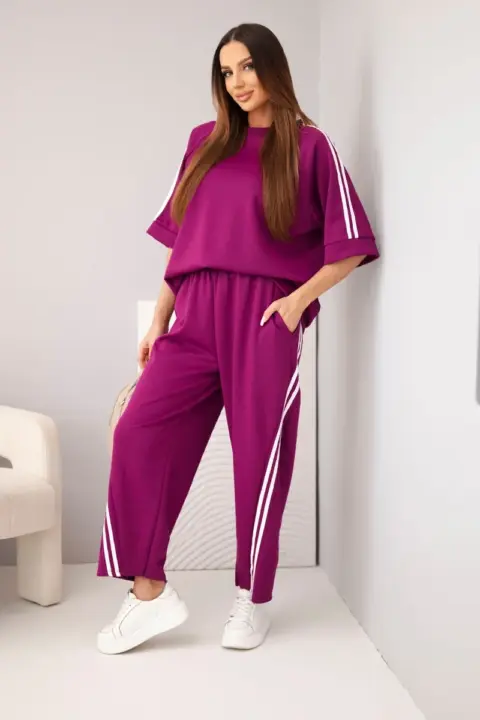 Komplet Paula – Tmavě fialová