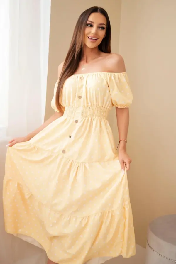 Šaty Elizabeth – Žlutý