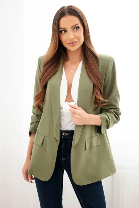 Sako s klopami Christina – Světlé khaki