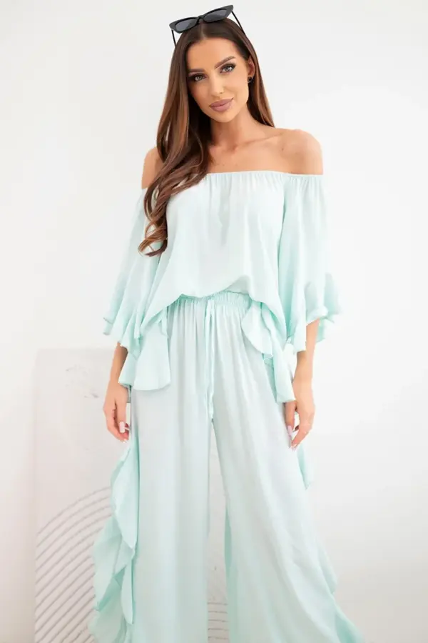 Boho komplet Monique – Mátový