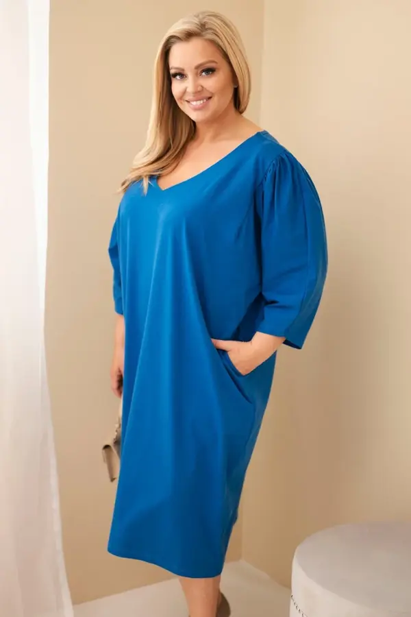 Plus size šaty Silvia – Chrpa
