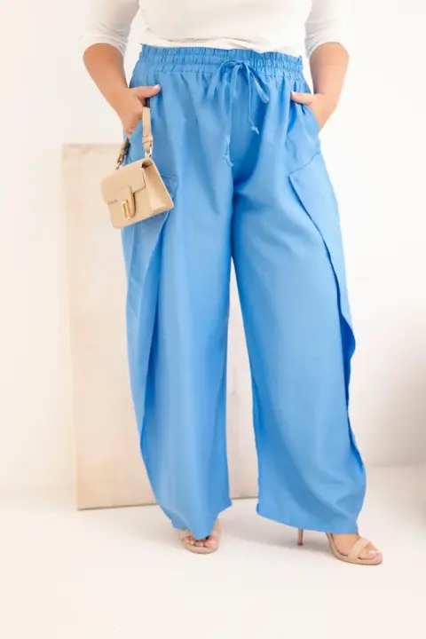 Plus size bavlněné kalhoty Rosa – Džíny