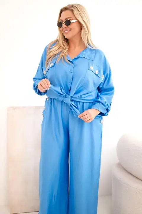 Plus size komplet Galina – Džíny