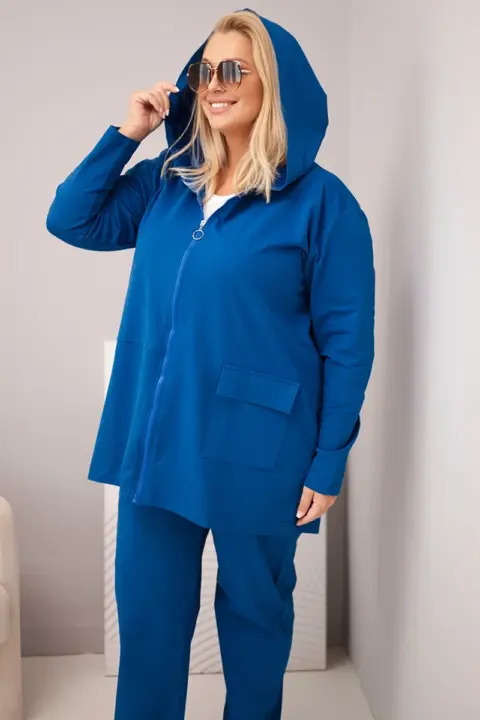 Plus size komplet Maja – Chrpa