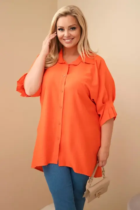 Plus size košile Jelena – Orange