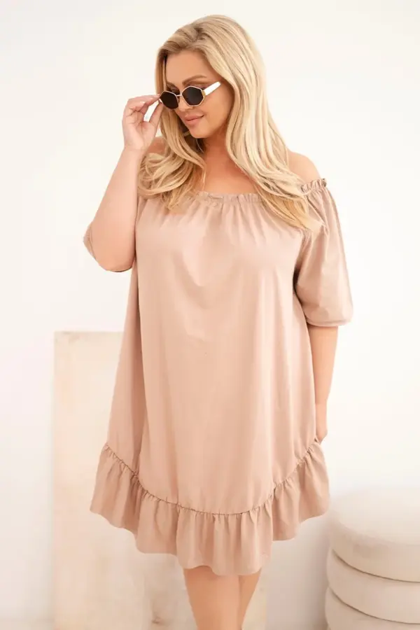 Plus size šaty s volánem Margaret – Fango