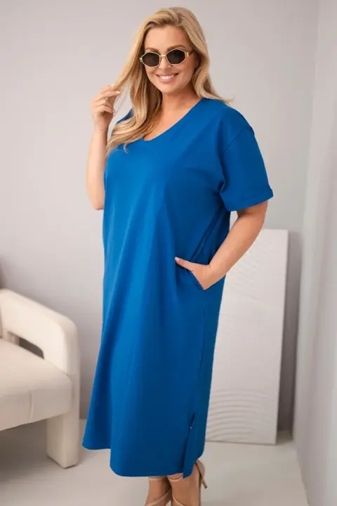 Plus size šaty Yulia – Chrpa