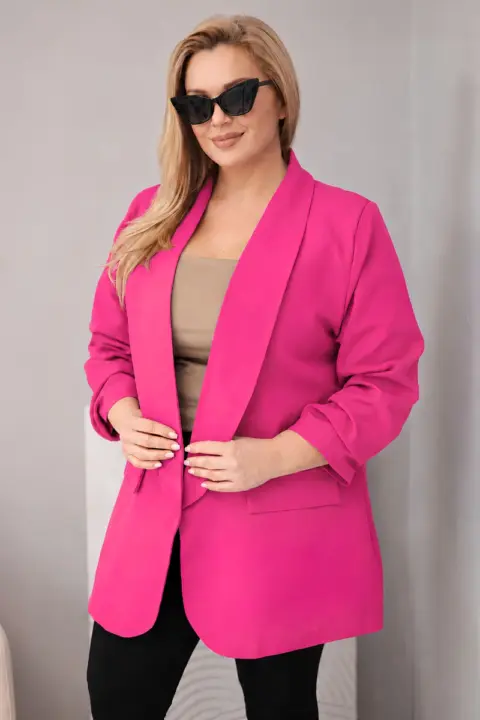 Plus size sako Larisa – Fuchsie