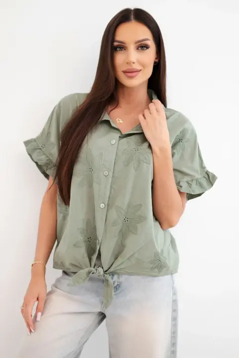 Zavazovací košile Valentina – Khaki