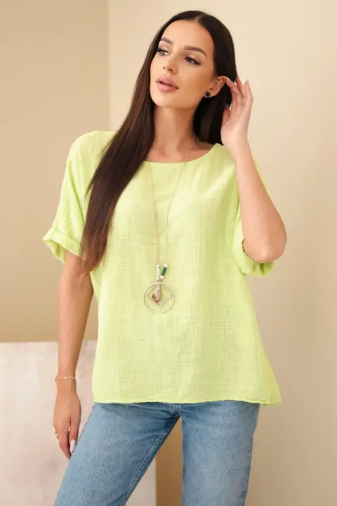 Oversize halenka Isabella – Pistácie