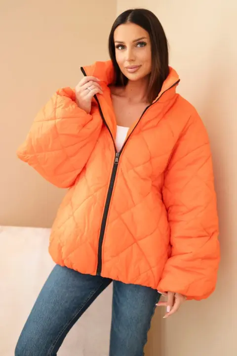 Prošívaná bunda se stojáčkem Camila – Orange