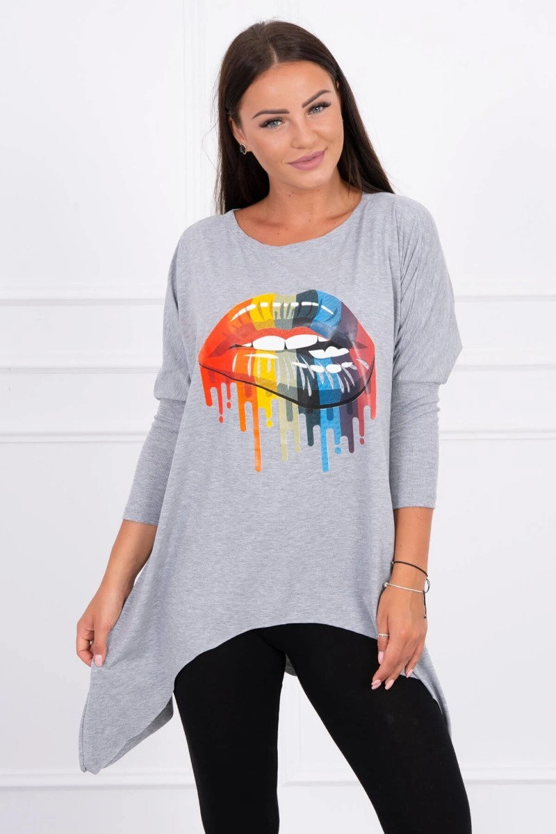 Triko s potiskem Rumjana – Grey