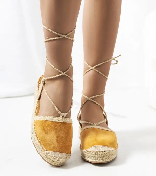 Hnědé lepené espadrilky Gianne