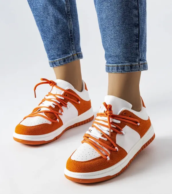 Oranžové kombinované tenisky Hila