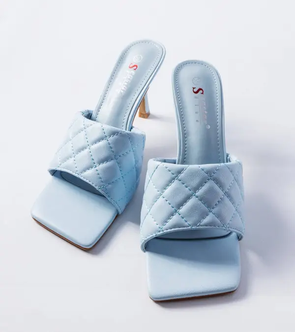 Žabky Penese blue quilted stiletto