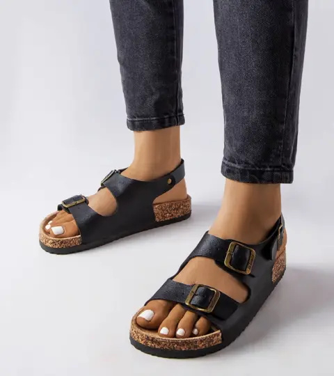 Černé sandály Lee Cooper LCW-22-35-1163L