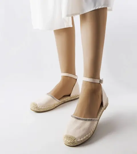 Béžové espadrilky Licia