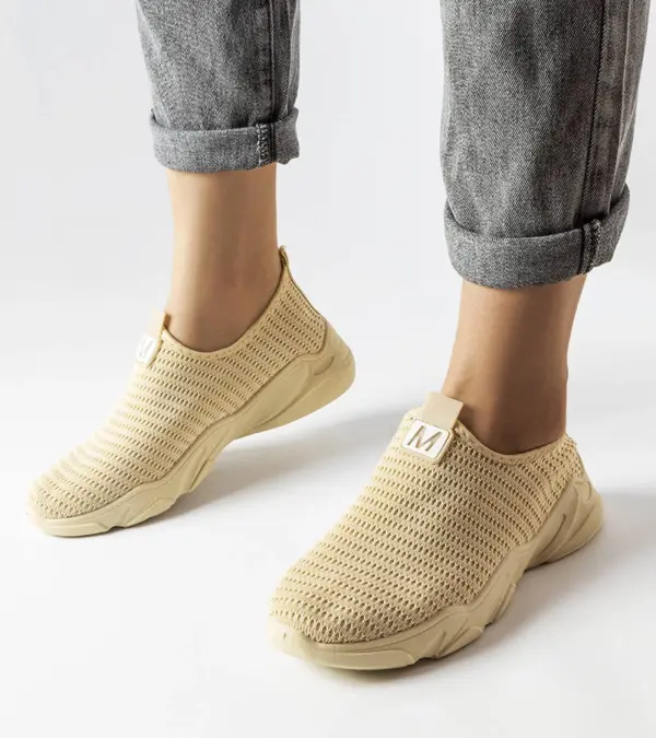 Béžové slip-on tenisky Azalee