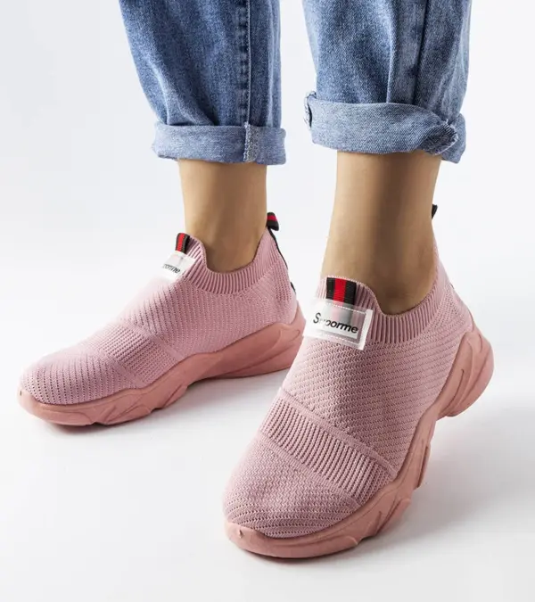 Růžové slip-on tenisky Greco