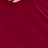 KELLY Elegantní šaty s výstřihem - burgundské