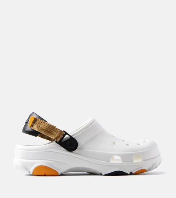Bílé perforované žabky Crocs