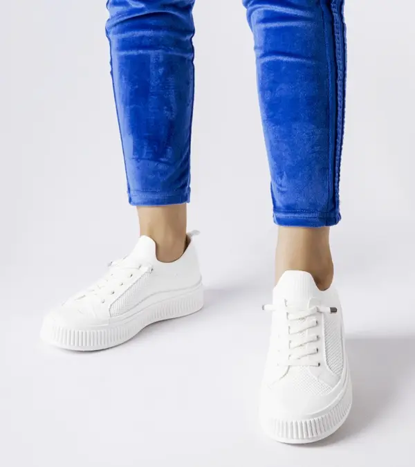 Bílé slip on tenisky Callimaco