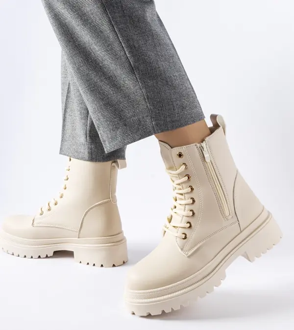 Beige zateplené trapery Ali
