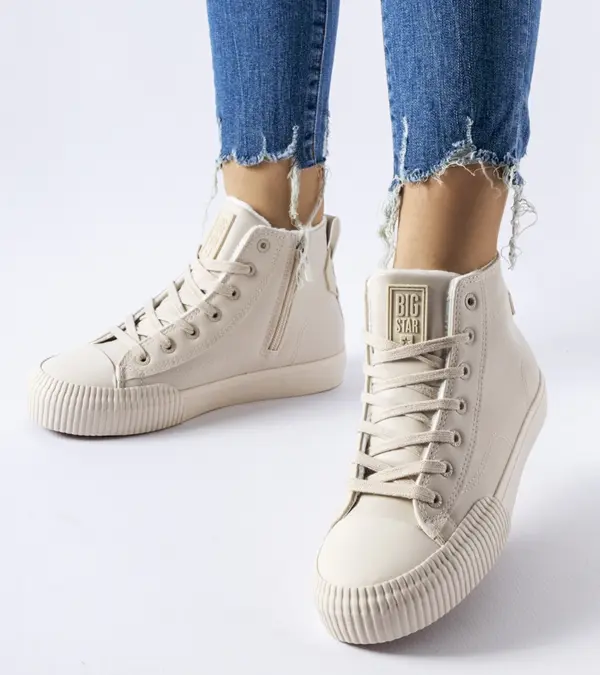 Beige zateplené tenisky Big Star MM274018