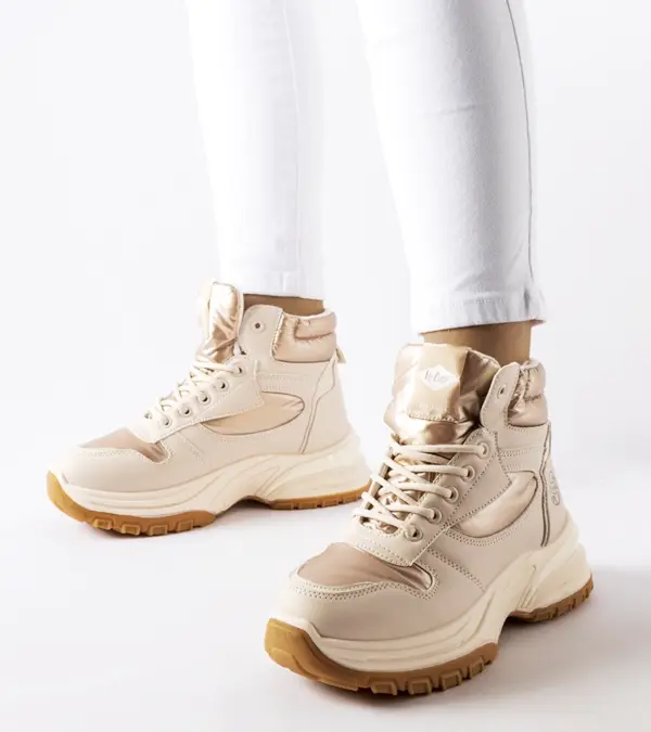 Beige traperky Lee Cooper LCJ-23-44-1972L