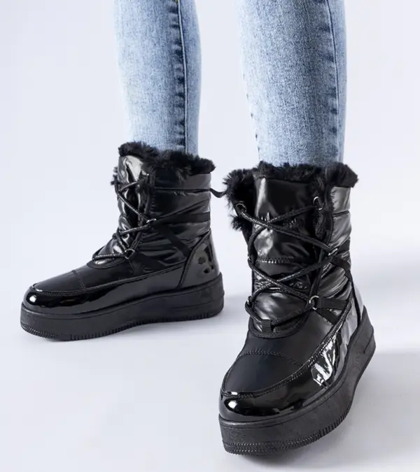 Černé sněhule 22SN26-5003 BLACK