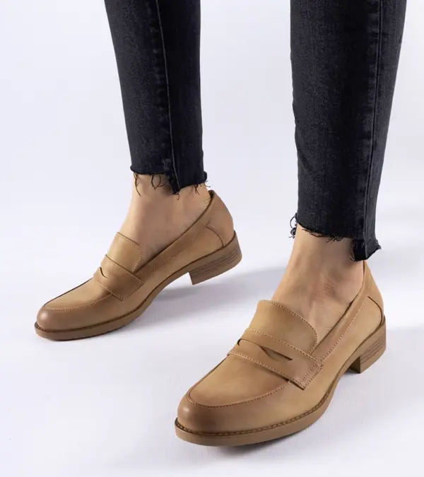 Bežové elegantní mokasíny Beaufort