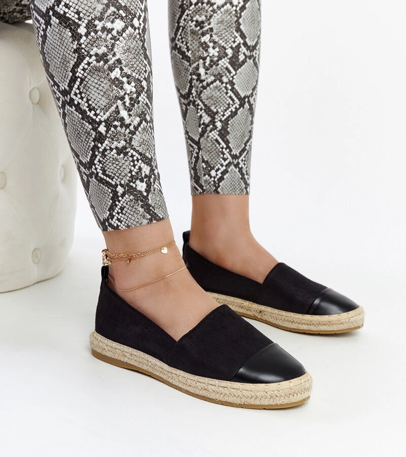 Černé espadrilky Carugo