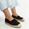Černé espadrilky s leskem na platformě Ming