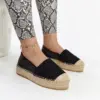 Černé espadrilky na platformě Danica