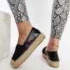 Černé espadrilky na platformě Danica