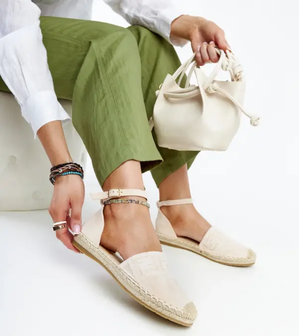 Hnědé espadrilky s ozdobou Aydan