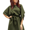 SOFIA Motýlkové šaty – KHAKI