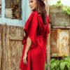SOFIA Motýlkové šaty – červené