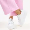Bílé kůže tenisky na vysoké podrážce Melita