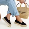 Černé espadrilky na vysoké platformě Masia