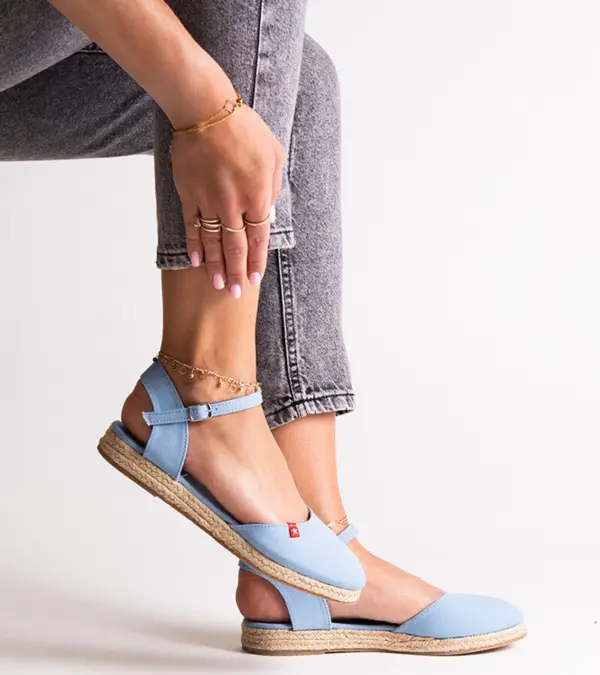 Modré espadrilky s otevřenou patou Big Star FF274532