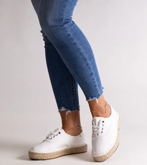Bílé espadrilky Big Star LL274833 101