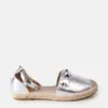 Stříbrné espadrilky s flitry Duriya