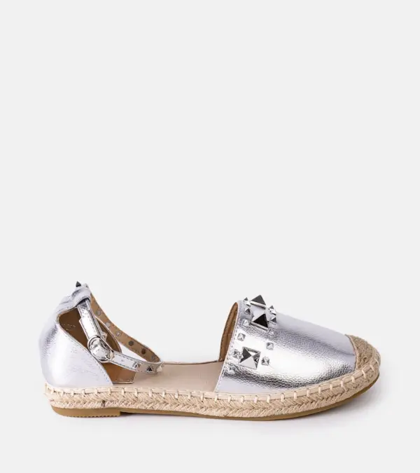 Stříbrné espadrilky s flitry Duriya