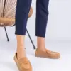 Hnědé dámské mokasíny z ekosemiše Sevilia
